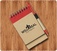 As Low as 95¢ | Custom Recycled Jotter & Pen With Red Trim